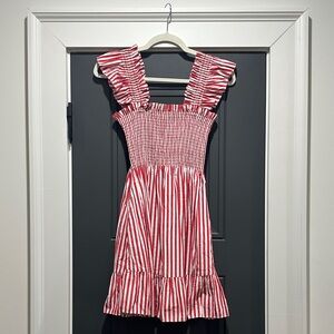 Hill House Nap Dress in Cherry Stripe
